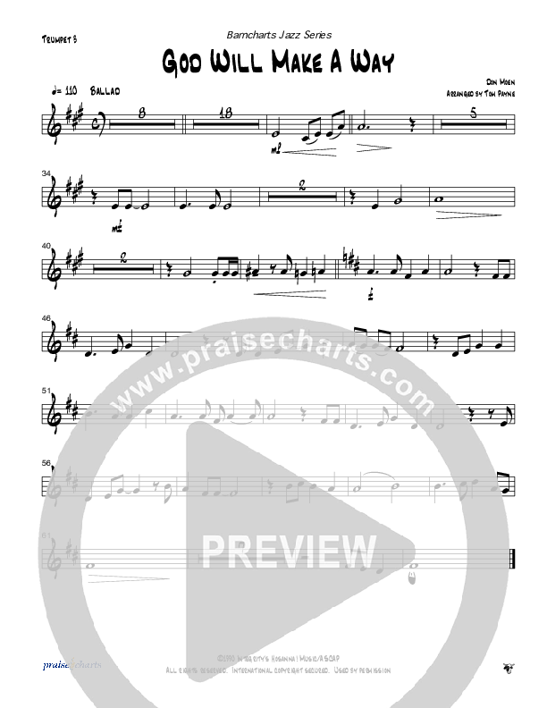 God Will Make A Way (Instrumental) Trumpet 3 (Tom Payne)