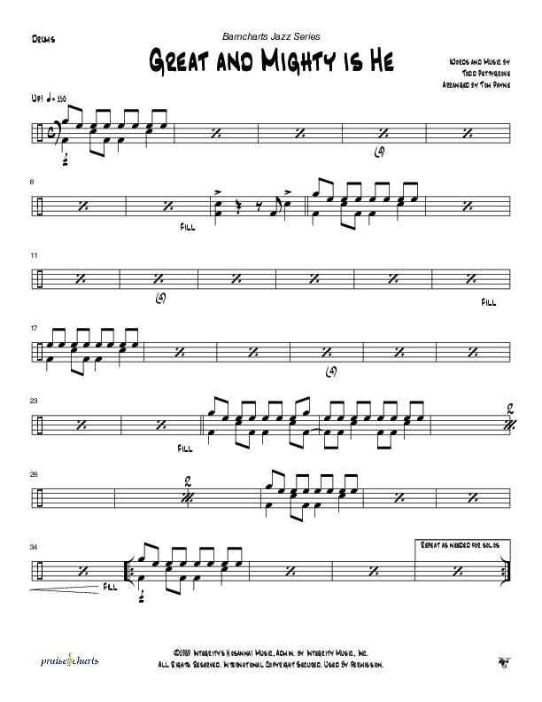 Great and Mighty is He (Instrumental) Drum Set (Tom Payne)