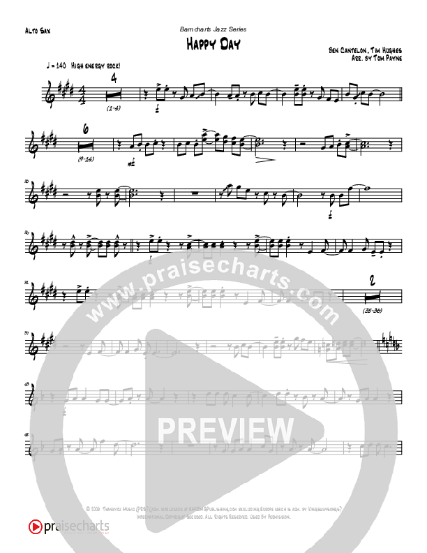 Happy Day (Instrumental) Alto Sax (Tom Payne)