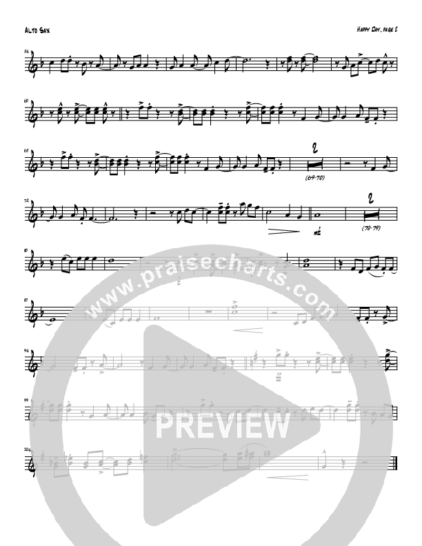 Happy Day (Instrumental) Alto Sax (Tom Payne)