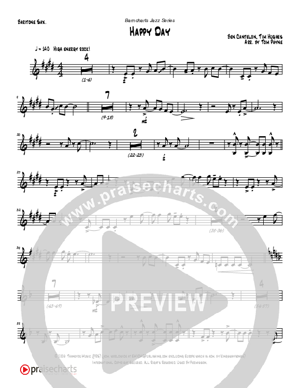 Happy Day (Instrumental) Bari Sax (Tom Payne)