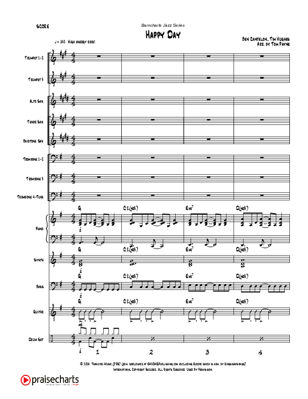 Happy Day (Instrumental) Conductor's Score (Tom Payne)
