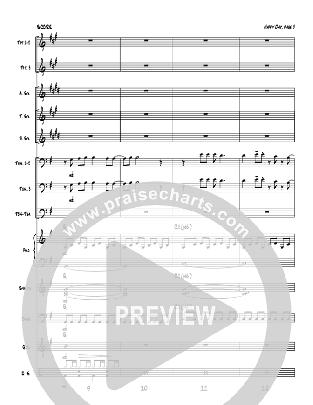 Happy Day (Instrumental) Conductor's Score (Tom Payne)