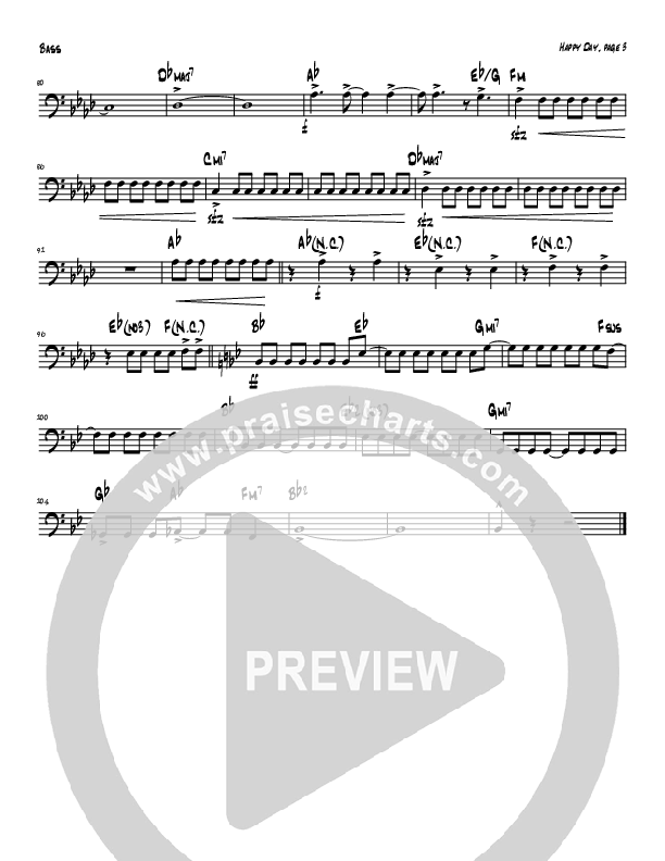 Happy Day (Instrumental) Double Bass (Tom Payne)