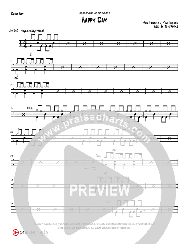Happy Day (Instrumental) Drum Set (Tom Payne)