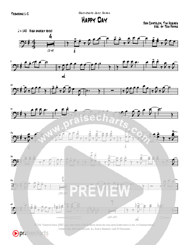 Happy Day (Instrumental) Trombone 1/2 (Tom Payne)