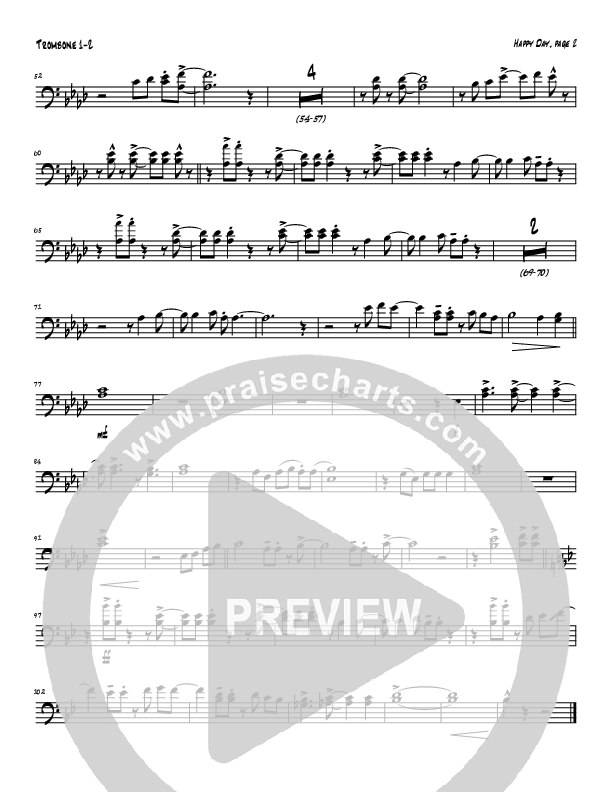 Happy Day (Instrumental) Trombone 1/2 (Tom Payne)