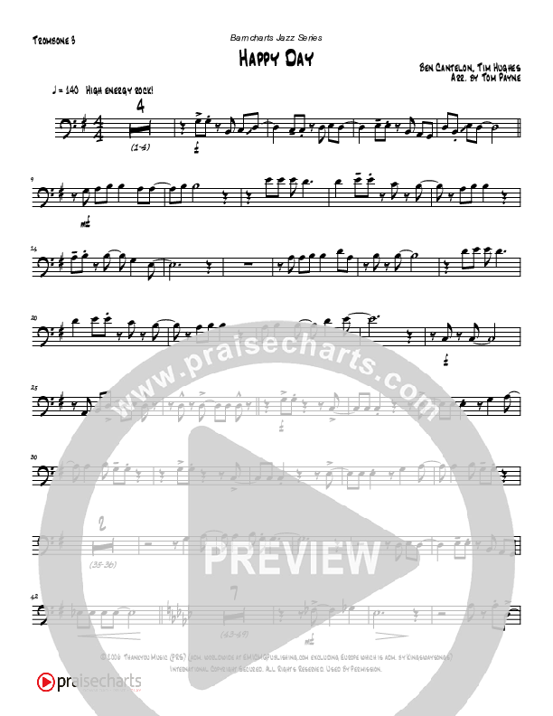 Happy Day (Instrumental) Trombone 3 (Tom Payne)