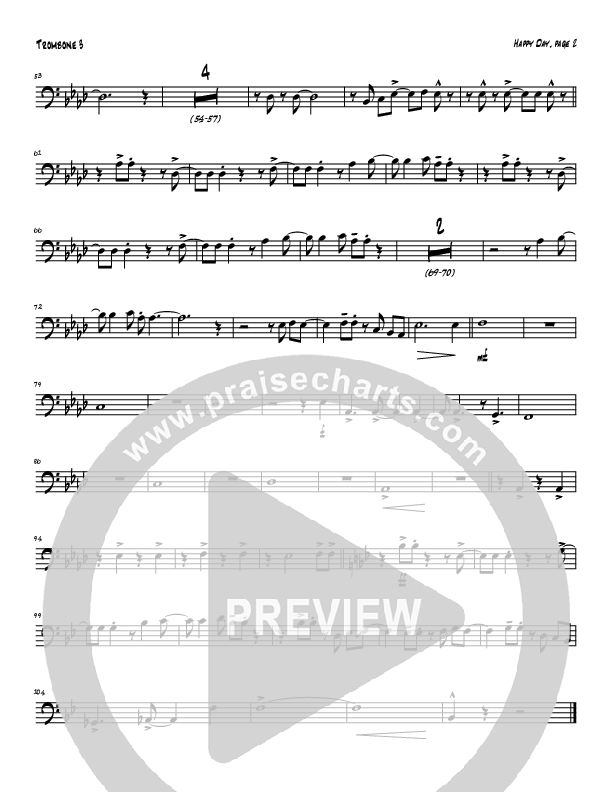 Happy Day (Instrumental) Trombone 3 (Tom Payne)