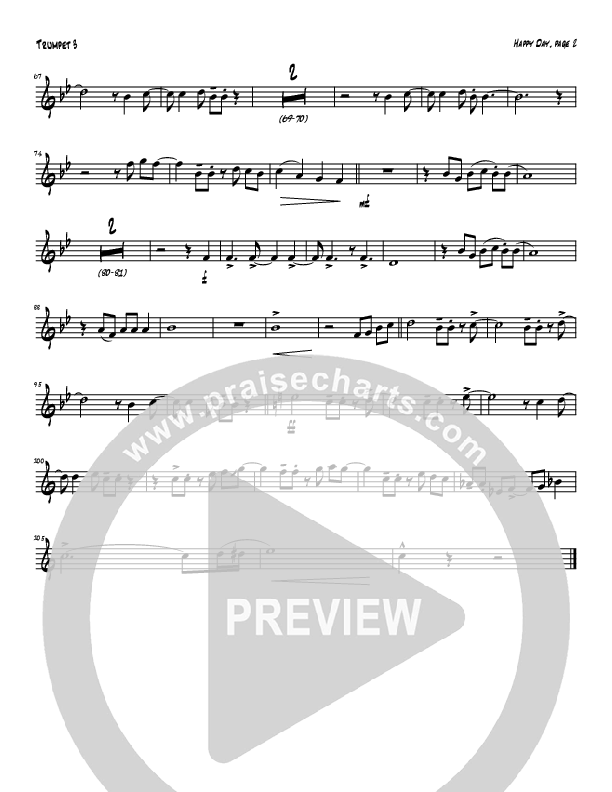Happy Day (Instrumental) Trumpet 3 (Tom Payne)