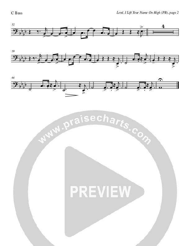 Lord I Lift Your Name On High (Instrumental) Contrabass (Tom Payne)