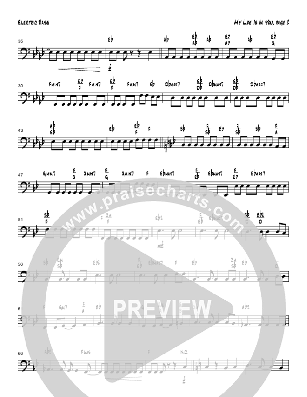 My Life Is In You (Instrumental) Bass Guitar (Tom Payne)