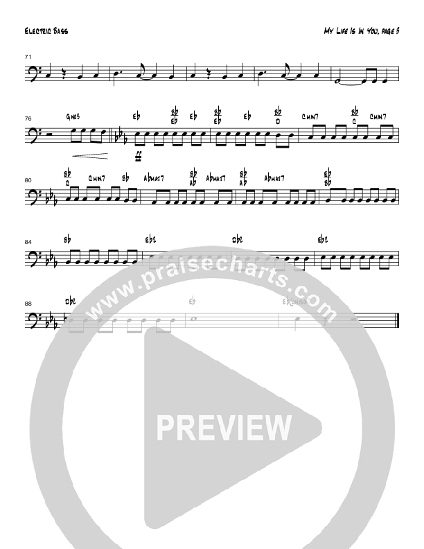 My Life Is In You (Instrumental) Bass Guitar (Tom Payne)