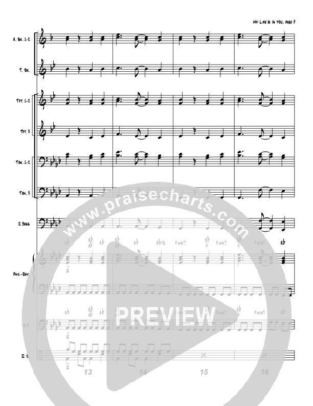 My Life Is In You (Instrumental) Conductor's Score (Tom Payne)