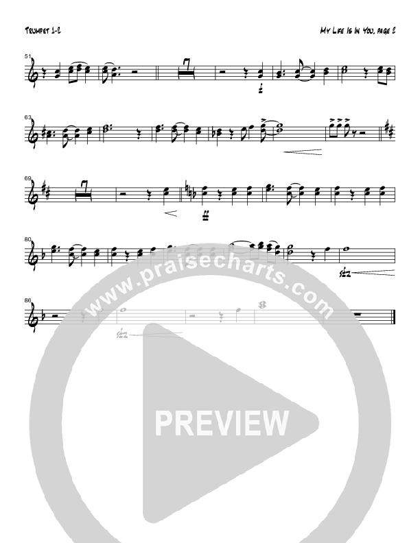 My Life Is In You (Instrumental) Trumpet 1,2 (Tom Payne)