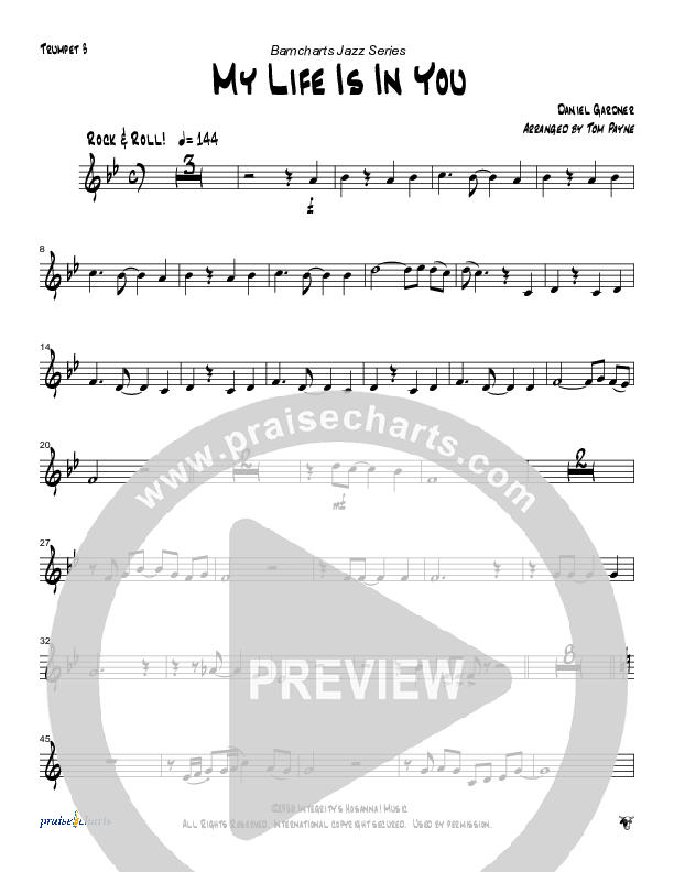 My Life Is In You (Instrumental) Trumpet 3 (Tom Payne)