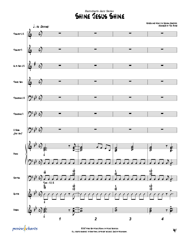 Shine Jesus Shine (Instrumental) Conductor's Score (Tom Payne)