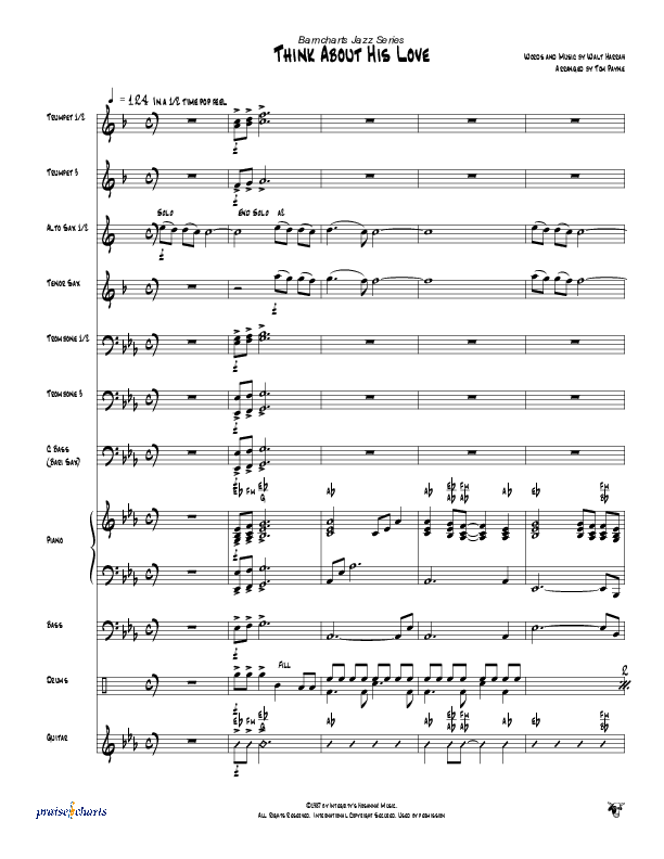 Think About His Love Orchestration (Tom Payne)