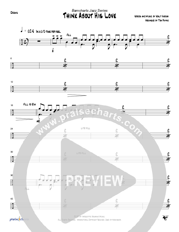 Think About His Love Drum Set (Tom Payne)