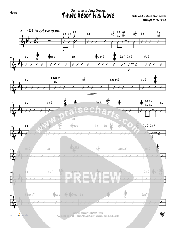 Think About His Love Guitar (Tom Payne)