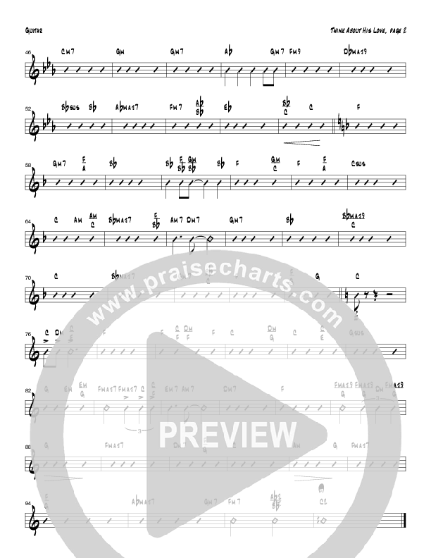 Think About His Love Guitar (Tom Payne)