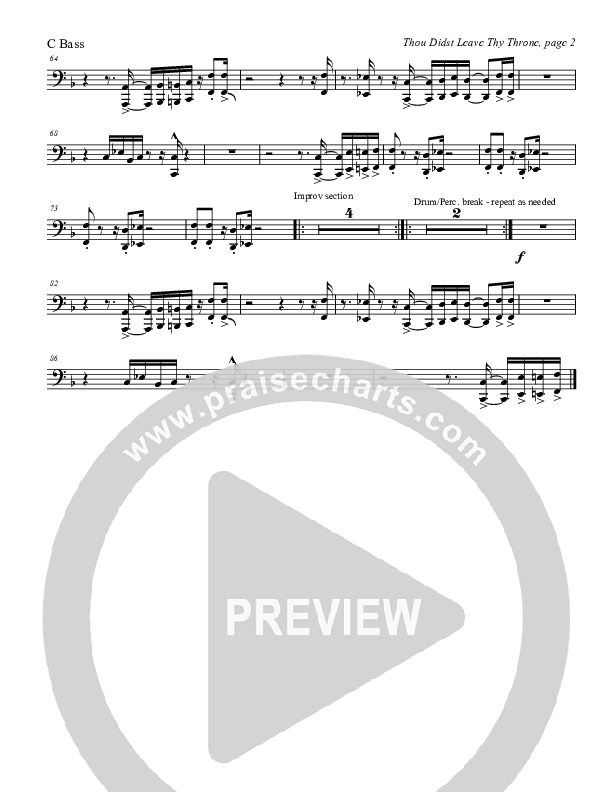 Thou Didst Leave Thy Throne Contrabass (Tom Payne)