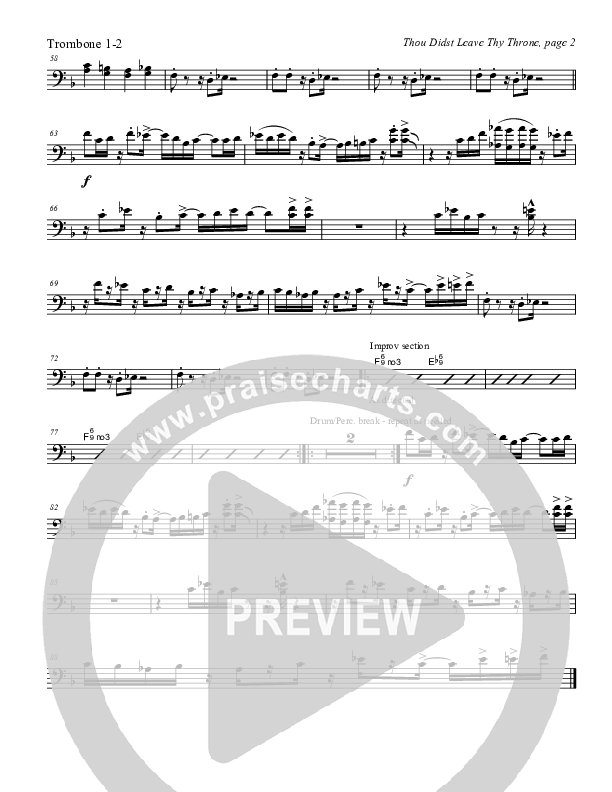 Thou Didst Leave Thy Throne Trombone 1/2 (Tom Payne)