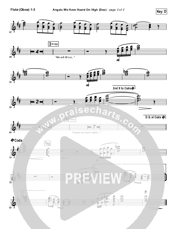 Angels We Have Heard On High (Deo) Wind Pack (Paul Baloche)