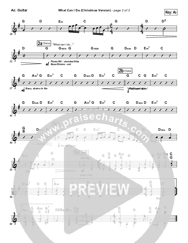 What Can I Do (Christmas) Acoustic Guitar (Paul Baloche)