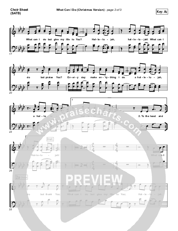 What Can I Do (Christmas) Choir Sheet (SATB) (Paul Baloche)