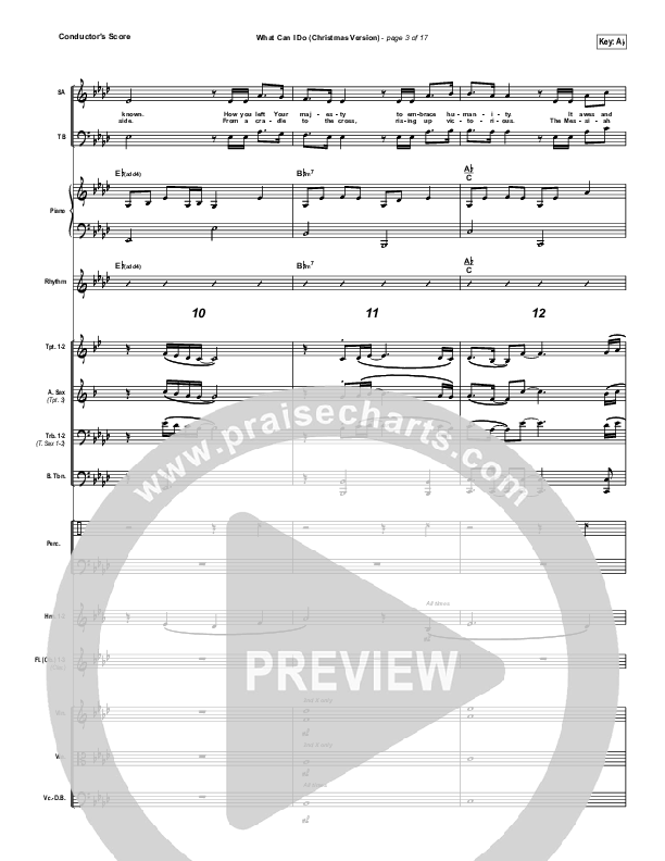 What Can I Do (Christmas) Conductor's Score (Paul Baloche)