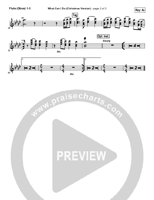 What Can I Do (Christmas) Flute/Oboe 1/2/3 (Paul Baloche)
