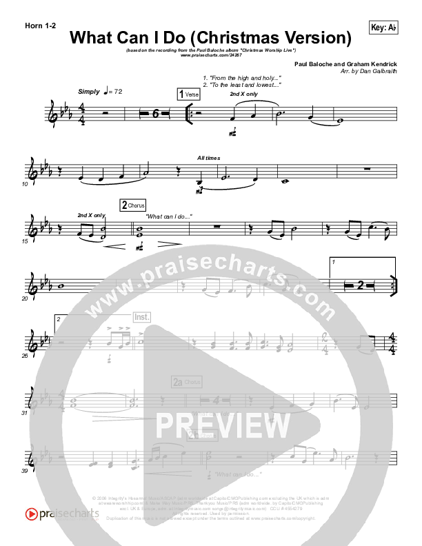 What Can I Do (Christmas) Brass Pack (Paul Baloche)