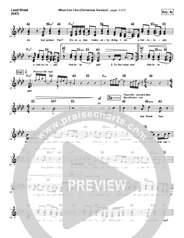 What Can I Do (Christmas) Lead Sheet (SAT) (Paul Baloche)