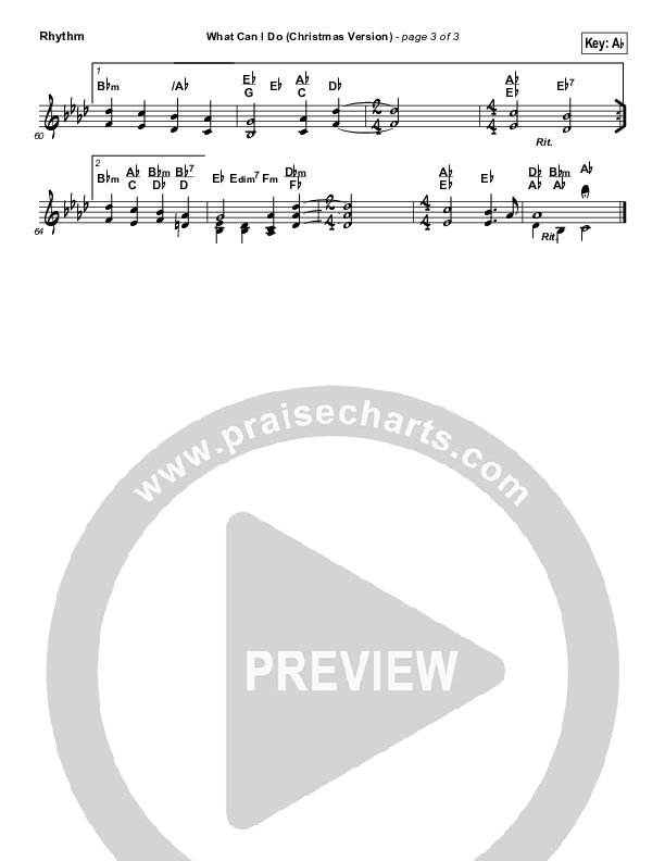 What Can I Do (Christmas) Rhythm Chart (Paul Baloche)