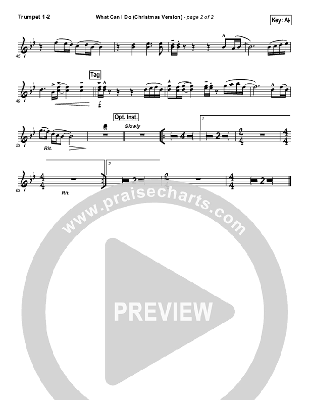 What Can I Do (Christmas) Trumpet 1,2 (Paul Baloche)
