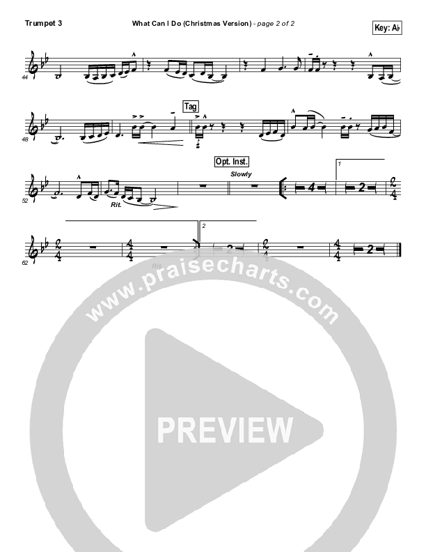 What Can I Do (Christmas) Trumpet 3 (Paul Baloche)