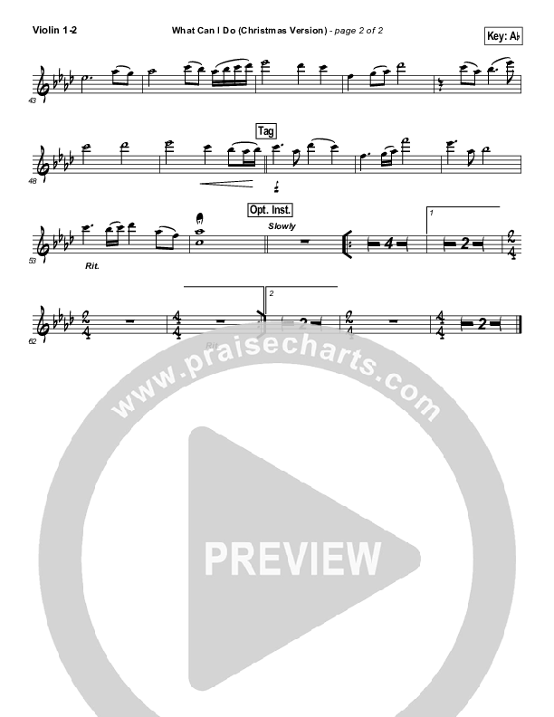 What Can I Do (Christmas) Violin 1/2 (Paul Baloche)