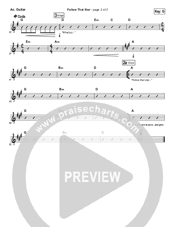 Follow That Star Acoustic Guitar (Paul Baloche)