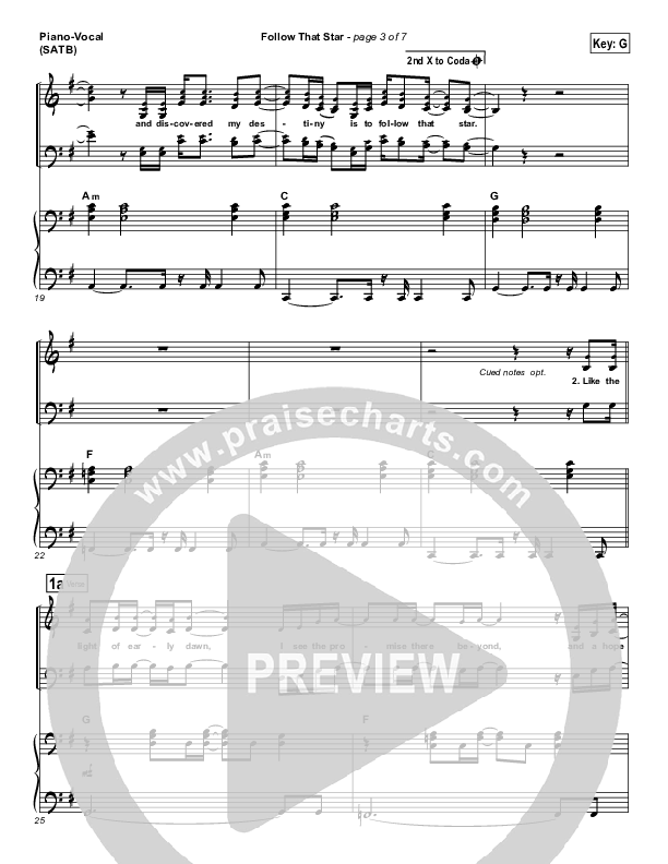 Follow That Star Piano/Vocal & Lead (Paul Baloche)