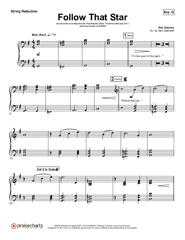 Follow That Star String Pack (Paul Baloche)