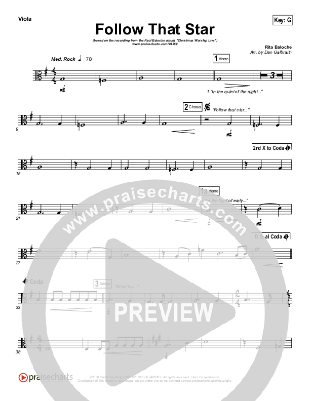 Follow That Star Viola (Paul Baloche)