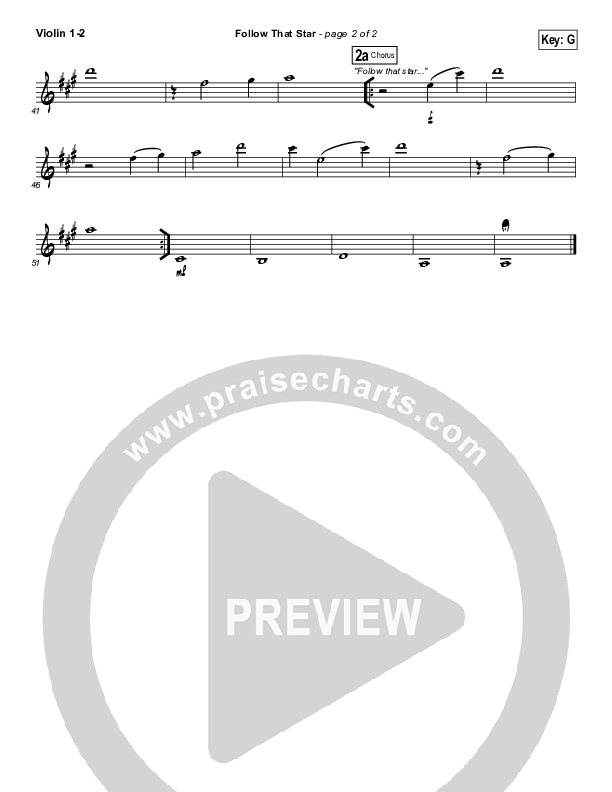 Follow That Star Violin 1/2 (Paul Baloche)