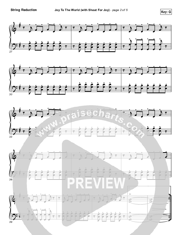 Joy To The World (with Shout For Joy) Synth Strings (Paul Baloche)