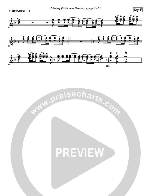 Offering (Christmas) Flute/Oboe 1/2/3 (Paul Baloche)