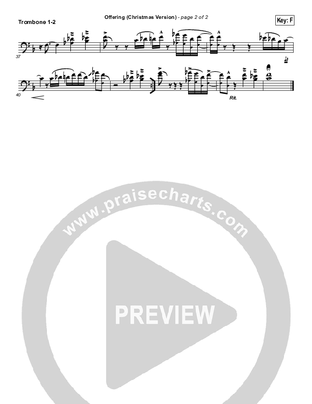 Offering (Christmas) Trombone 1/2 (Paul Baloche)