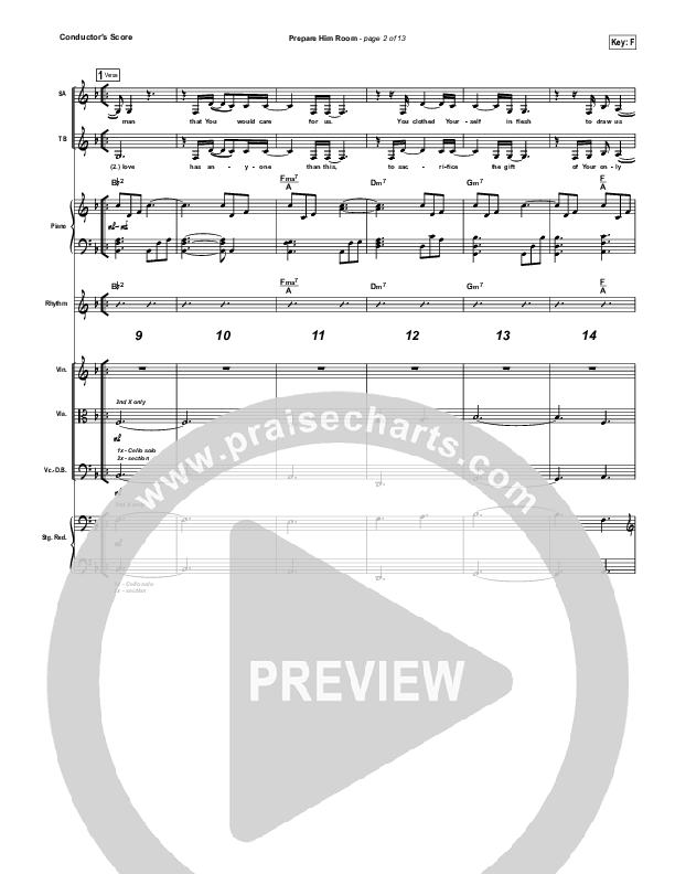 Prepare Him Room Orchestration (Paul Baloche)