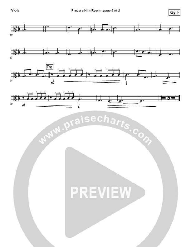 Prepare Him Room Viola (Paul Baloche)