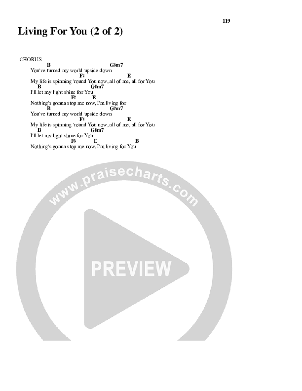 Living For You Chords & Lyrics (Gateway Worship)