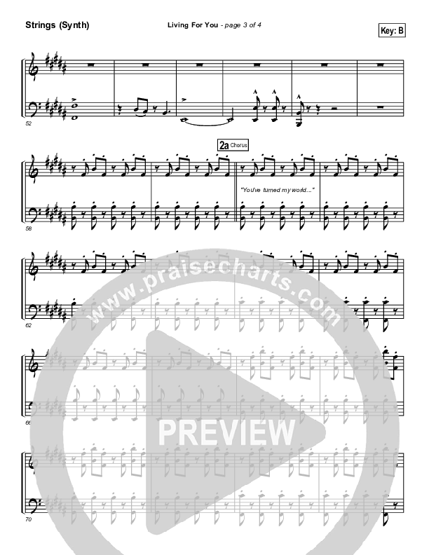 Living For You Synth Strings (Gateway Worship)